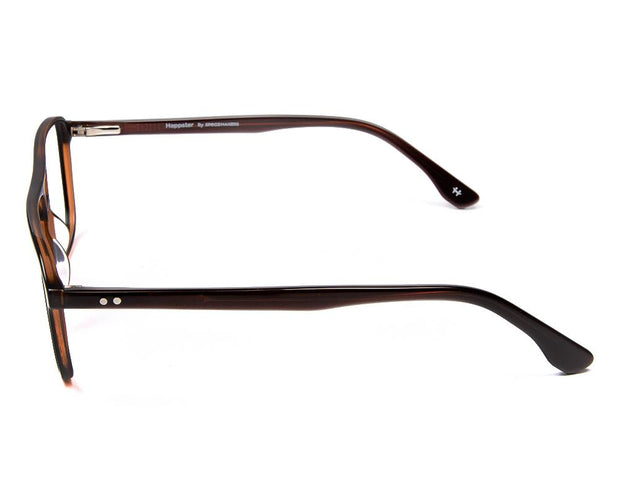 HAPPSTER-ANG9027-FULL FRAME-RX-BROWN SHINE-52- (LENSES INCLUDED)*
