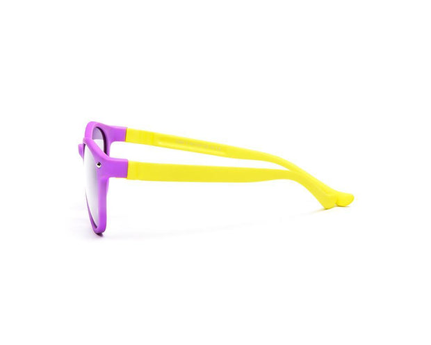 Round Purple Matt WITH YELLOW SUNGLASS KIDS AMK887