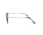 Round Black Shine WITH SILVER Shell Frame SS10432 - (LENSES INCLUDED)*