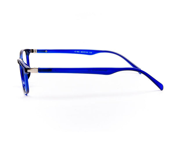 Specsmakers - Unisex Square Full Frame - Blue Shine Blue - COC103 - (LENSES INCLUDED)*