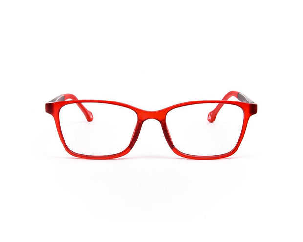 Peepstar - KIDS Rectangle Full Frame - Red Matt BLACK - AMLT14001 - (LENSES INCLUDED)*