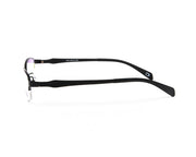 METAL  - HALF FRAME - BLACK MATT - TUK1236 - RECTANGLE - 52 - Lenses Incuded