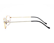 Rectangle Gold WITH Gold Full Frame AMF3053 - Specsmakers