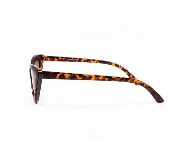 SHELL SUNGLASS - FULL FRAME - BROWN TORTOISE - TUK9003 - CATEYE - 55