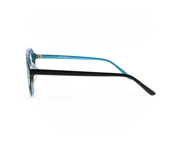 SHELL FRAME - FULL FRAME - BLACK SHINE - TUK2415 - ROUND - 50 - Lenses Included
