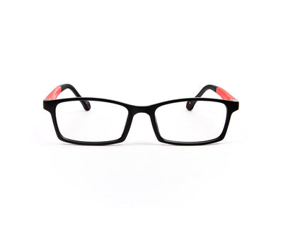 Peepstar - KIDS Rectangle Full Frame - Black Matt Red - AMLT14007 - (LENSES INCLUDED)*