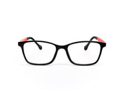 Peepstar - KIDS Rectangle Full Frame - Black Matt Red - AMLT14001 - (LENSES INCLUDED)*