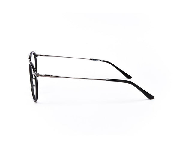 Oval Black Shine WITH Grey Metallic Shell Frame SS6487 - (LENSES INCLUDED)*