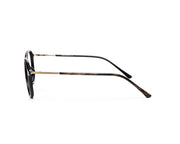 Oval Black Shine WITH Gold Shell Frame SS10515 - (LENSES INCLUDED)*