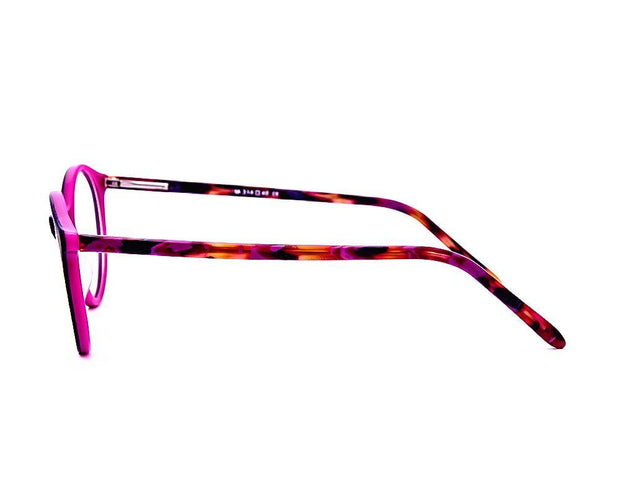 ROUND Tortise WITH PURPLE MATT FINISHED FULL FRAME BH314 - Specsmakers