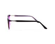 Happster - Female Cateye Full Frame - Black Shine Purple - ANF6022 - (LENSES INCLUDED)*
