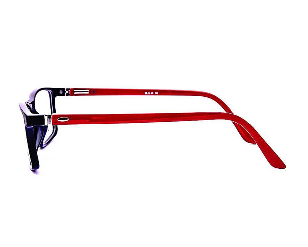 Rectangle Red WITH Black Shine Full Frame AOMSH16N - Specsmakers