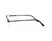 Specsmakers - Unisex DB Rectangle Half Frame - Grey Metallic Shine BLACK - ANF30413 - (LENSES INCLUDED)*