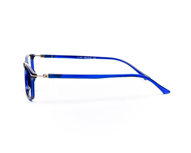 Specsmakers - Unisex Rectangle Full Frame - Blue Shine Blue - COC101 - (LENSES INCLUDED)*