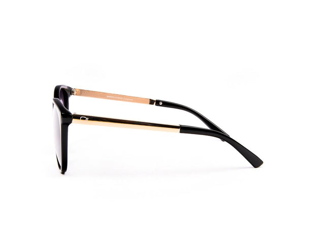 SUNGLASS - FULL FRAME - BLACK SHINE - MUA6045 - CATEYE - 53
