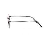 Specsmakers - Unisex Round Full Frame - Grey Metallic Shine BLACK - ANF30778 - (LENSES INCLUDED)*