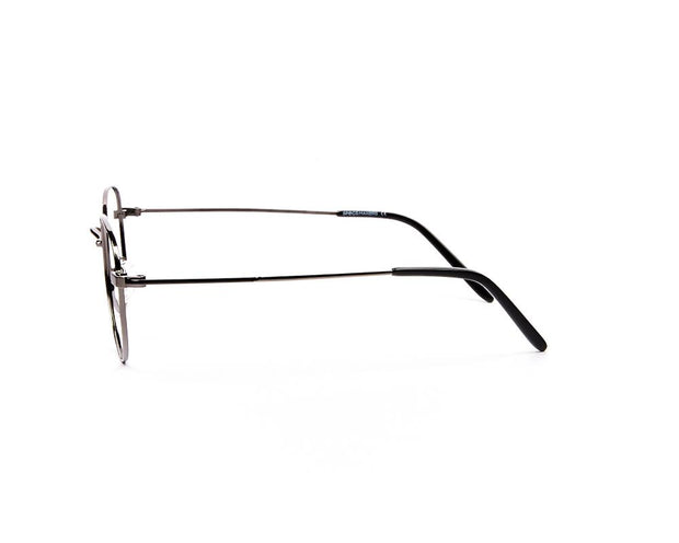 Specsmakers - Unisex Round Full Frame - Grey Metallic Shine BLACK - ANF30778 - (LENSES INCLUDED)*