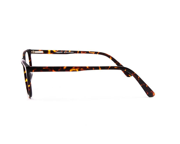 HAPPSTER - FULL FRAME - UNISEX - BROWN TORTISE - TORTISE - RECTANGLE - (Lenses Included)*