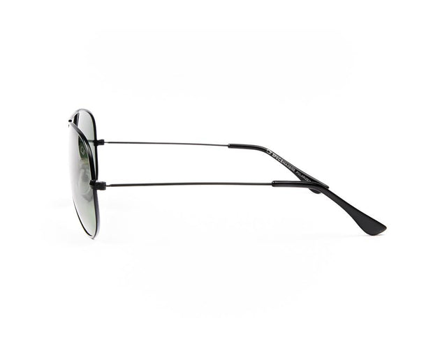 METAL SUNGLASS - FULL FRAME - BLACK MATT - SOI3025 - AOVAL - 57