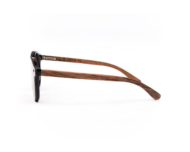 SHELL SUNGLASS - FULL FRAME - BROWN SHINE - TUK315 - ROUND