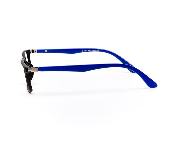 Specsmakers - Unisex Rectangle Full Frame - Black Matt Blue - COC106 - (LENSES INCLUDED)*
