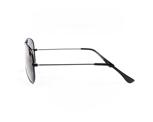 METAL SUNGLASS - FULL FRAME - BLACK MATT - SOI3025 - AOVAL - 57