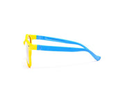 Round Yellow Matt WITH Blue SUNGLASS KIDS AMK7909