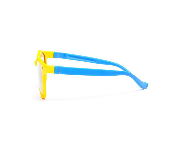 Round Yellow Matt WITH Blue SUNGLASS KIDS AMK7909