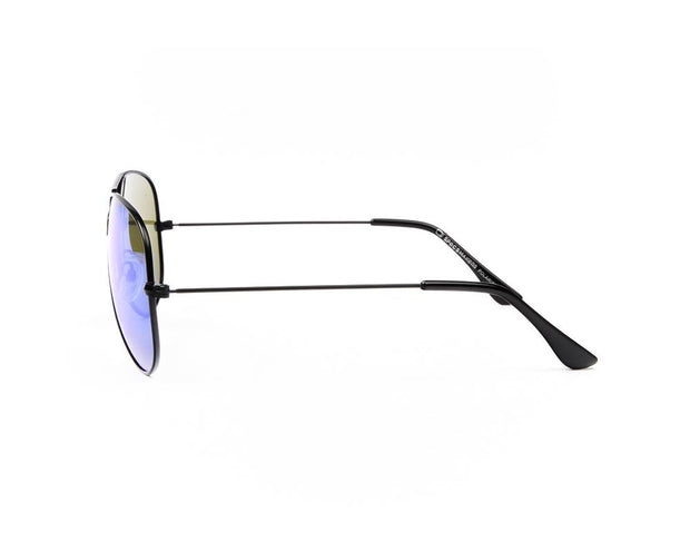METAL SUNGLASS - FULL FRAME - BLACK MATT - SOI3025 - AOVAL - 57