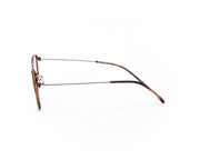 Square Brown Shine WITH Brown Shell Frame SS10333 - (LENSES INCLUDED)*