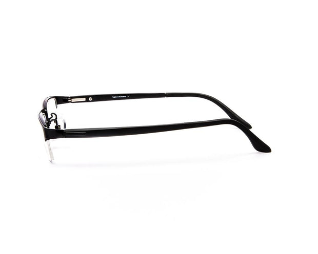 Specsmakers - Unisex Rectangle Half Frame - Black Matt BLACK - PEC88307 - (LENSES INCLUDED)*