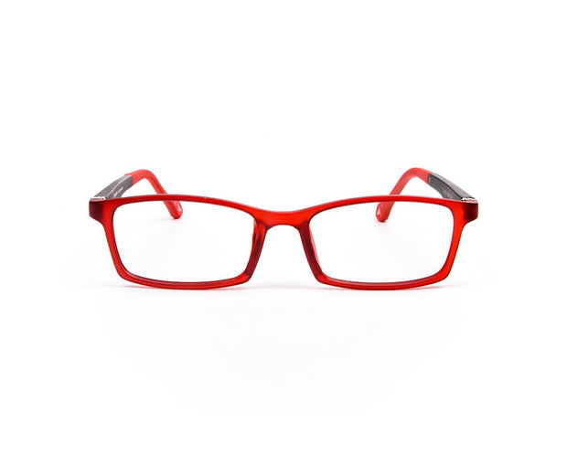Peepstar - KIDS Rectangle Full Frame - Red Matt BLACK - AMLT14007 - (LENSES INCLUDED)*