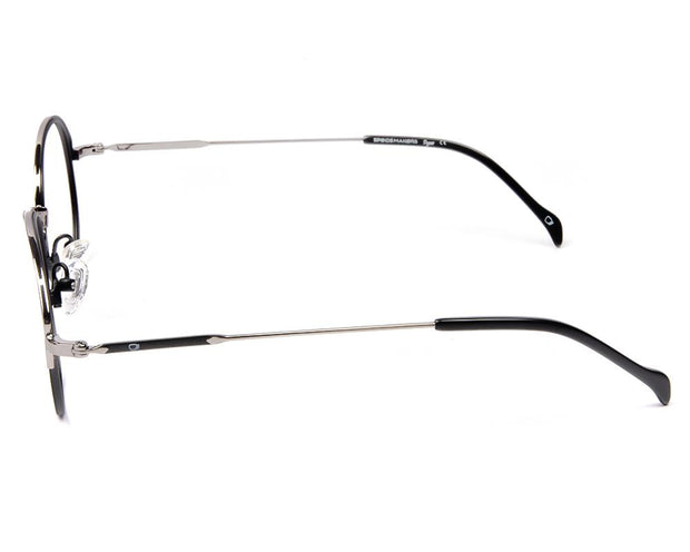 Specsmakers - Unisex Oval Full Frame - Black  Matt  Grey Metallic - AMO2419 - (LENSES INCLUDED)*