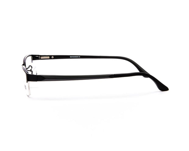 Specsmakers - Unisex Rectangle Half Frame - Black Matt BLACK - PEC88324 - (LENSES INCLUDED)*