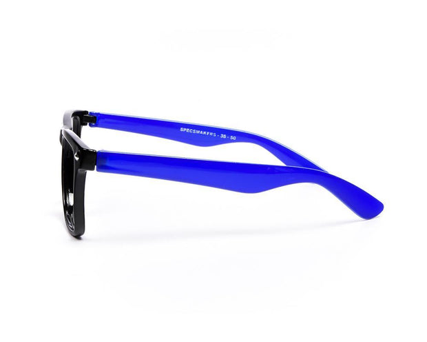 Square Black Shine  Blue Shell Frame - (LENSES INCLUDED)*