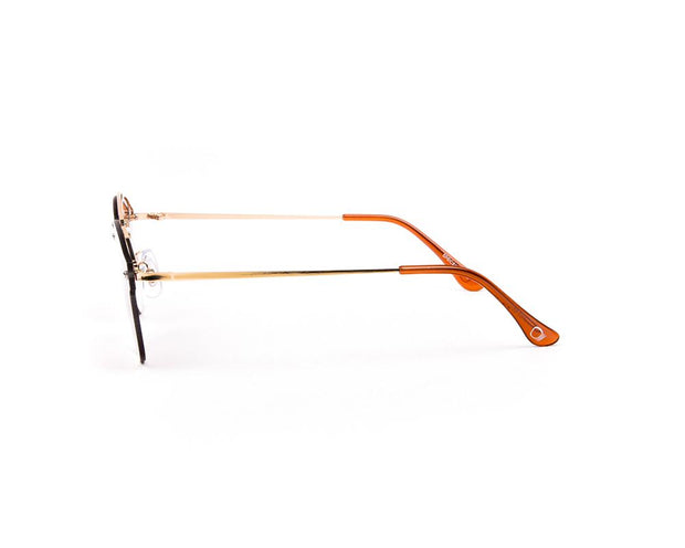 SUNGLASS - FULL FRAME - GOLD SHINE - WAA1476 - DB AOVAL - 60
