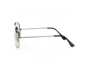 METAL SUNGLASS - FULL FRAME - GREY METALLIC SHINE - SOI3025 - AOVAL - 57