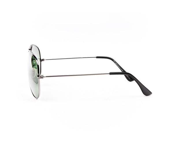 METAL SUNGLASS - FULL FRAME - GREY METALLIC SHINE - SOI3025 - AOVAL - 57