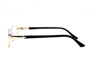 Rectangle Gold WITH BLACK Half Frame PEB809 - Specsmakers