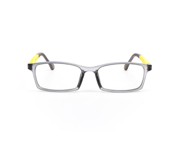 Peepstar - KIDS Rectangle Full Frame - Grey Matt YELLOW - AMLT14007 - (LENSES INCLUDED)*