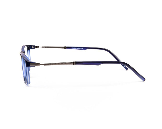 Specsmakers - Unisex Rectangle Full Frame - Blue Matt Grey Metallic - AML8189 - (LENSES INCLUDED)*