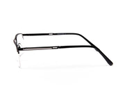 METAL  - HALF FRAME - BLACK MATT - RECTANGLE - ANF30580 - (Lenses Included)*