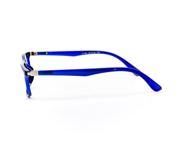 Specsmakers - Unisex Rectangle Full Frame - Blue Shine Blue - COC106 - (LENSES INCLUDED)*