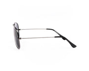 METAL SUNGLASS - FULL FRAME - GREY METALLIC SHINE - SOI3025 - AOVAL - 57