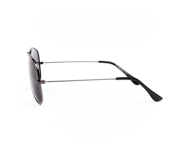 METAL SUNGLASS - FULL FRAME - GREY METALLIC SHINE - SOI3025 - AOVAL - 57