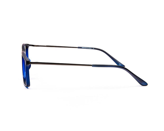 Specsmakers - Unisex Rectangle Full Frame - Blue Matt Grey Metallic - AML8183 - (LENSES INCLUDED)*