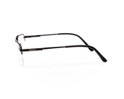Specsmakers - Unisex DB Rectangle Half Frame - Black Shine SILVER - ANF30413 - (LENSES INCLUDED)*