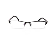 Specsmakers - Unisex Rectangle Half Frame - Black Matt BLACK - PEC88315 - (LENSES INCLUDED)*
