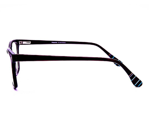 Square Red Shine with Red ACETATE Full Frame AMI5004 - Specsmakers