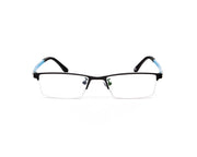 Specsmakers - Unisex Rectangle Half Frame - Black Matt Blue - PEC88311 - (LENSES INCLUDED)*